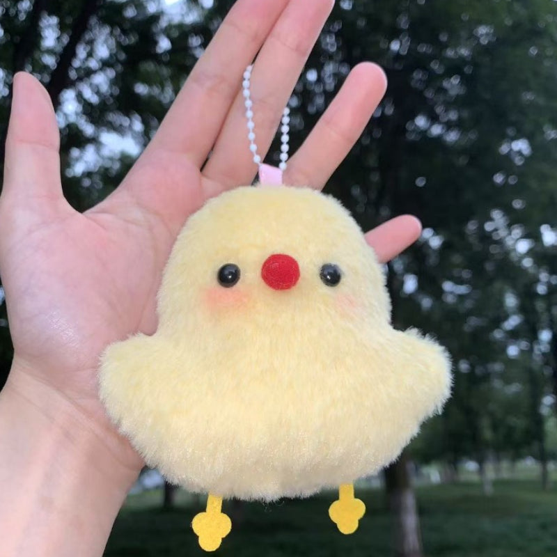 Super Cute Plush Chicken Keychain Cartoon Chicken Doll Pendant for Schoolbag, Bag Decor & Creative Gift