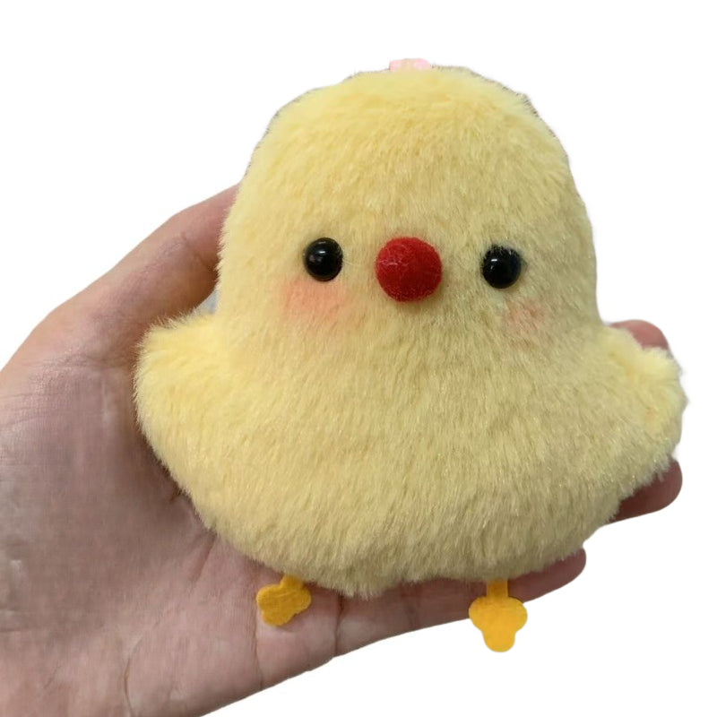 Super Cute Plush Chicken Keychain Cartoon Chicken Doll Pendant for Schoolbag, Bag Decor & Creative Gift