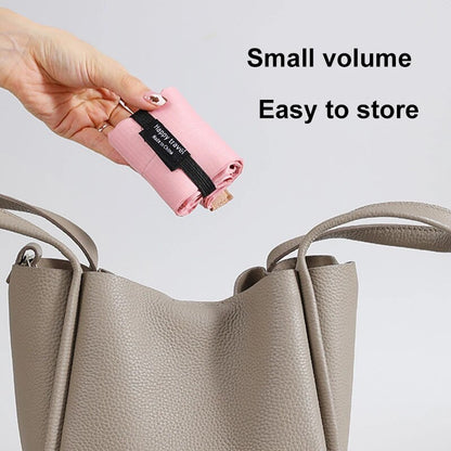 Eco-Friendly Folding Shopping Bag – Large Capacity, Ultra Lightweight with Handy Hanging Buckle