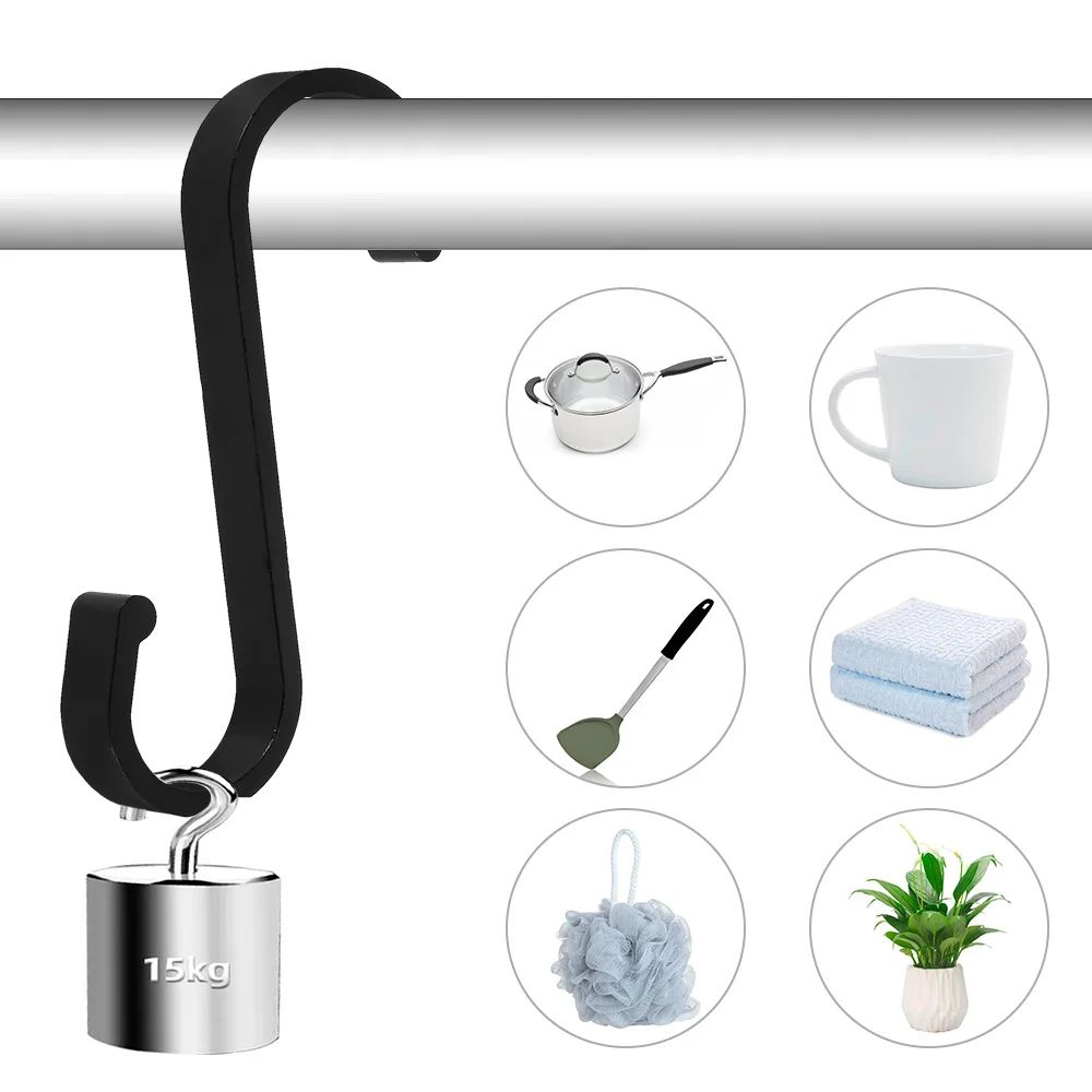 Heavy Duty Metal S Hooks Set
