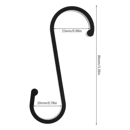 Heavy Duty Metal S Hooks Set