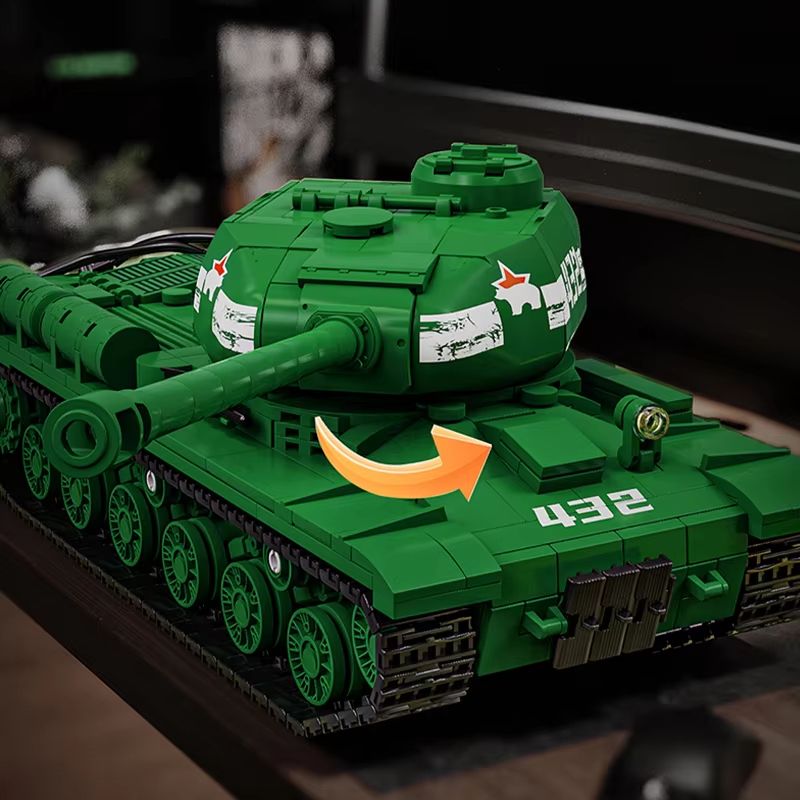 Classic Heavy Tank KV-2 MOC Bricks Building Blocks Set – WW2 Military Model for Kids and Adults