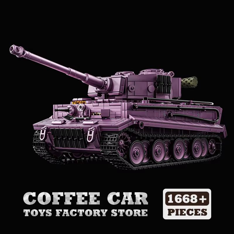 Classic Heavy Tank KV-2 MOC Bricks Building Blocks Set – WW2 Military Model for Kids and Adults