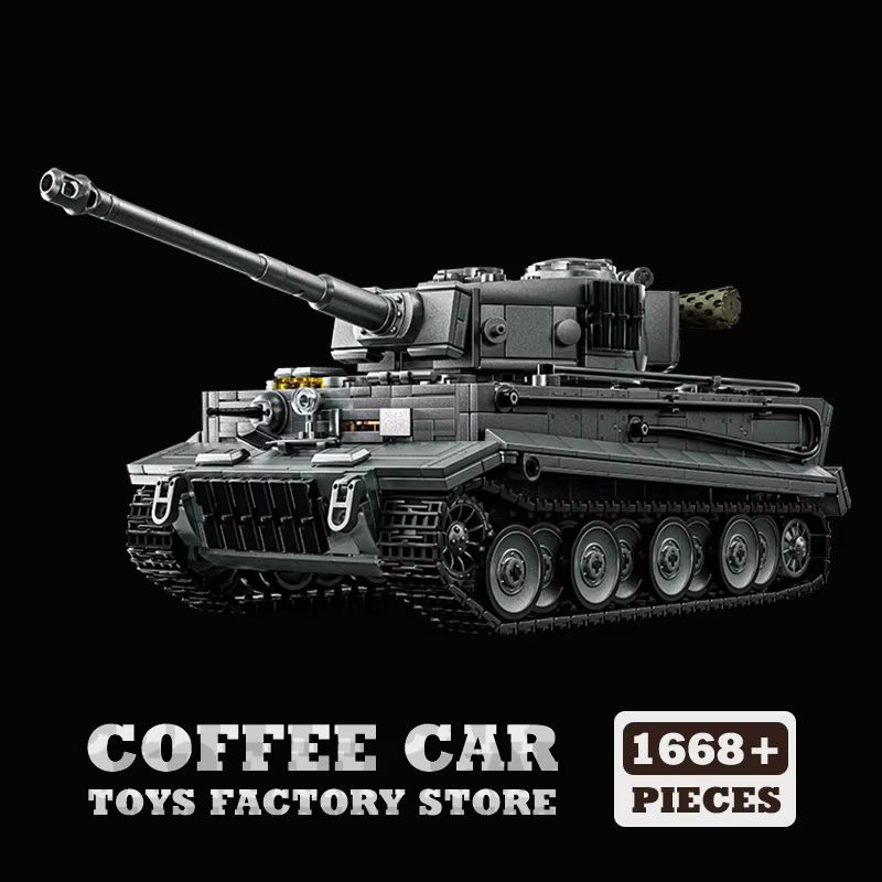 Classic Heavy Tank KV-2 MOC Bricks Building Blocks Set – WW2 Military Model for Kids and Adults
