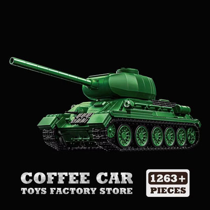 Classic Heavy Tank KV-2 MOC Bricks Building Blocks Set – WW2 Military Model for Kids and Adults