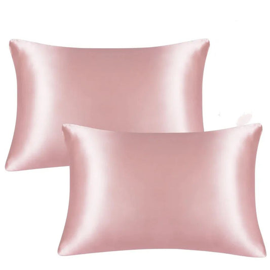 Silky Satin Pillowcase for Hair and Skin, Soft Mulberry Style Pillow Case Standard Queen King, Wrinkle Free