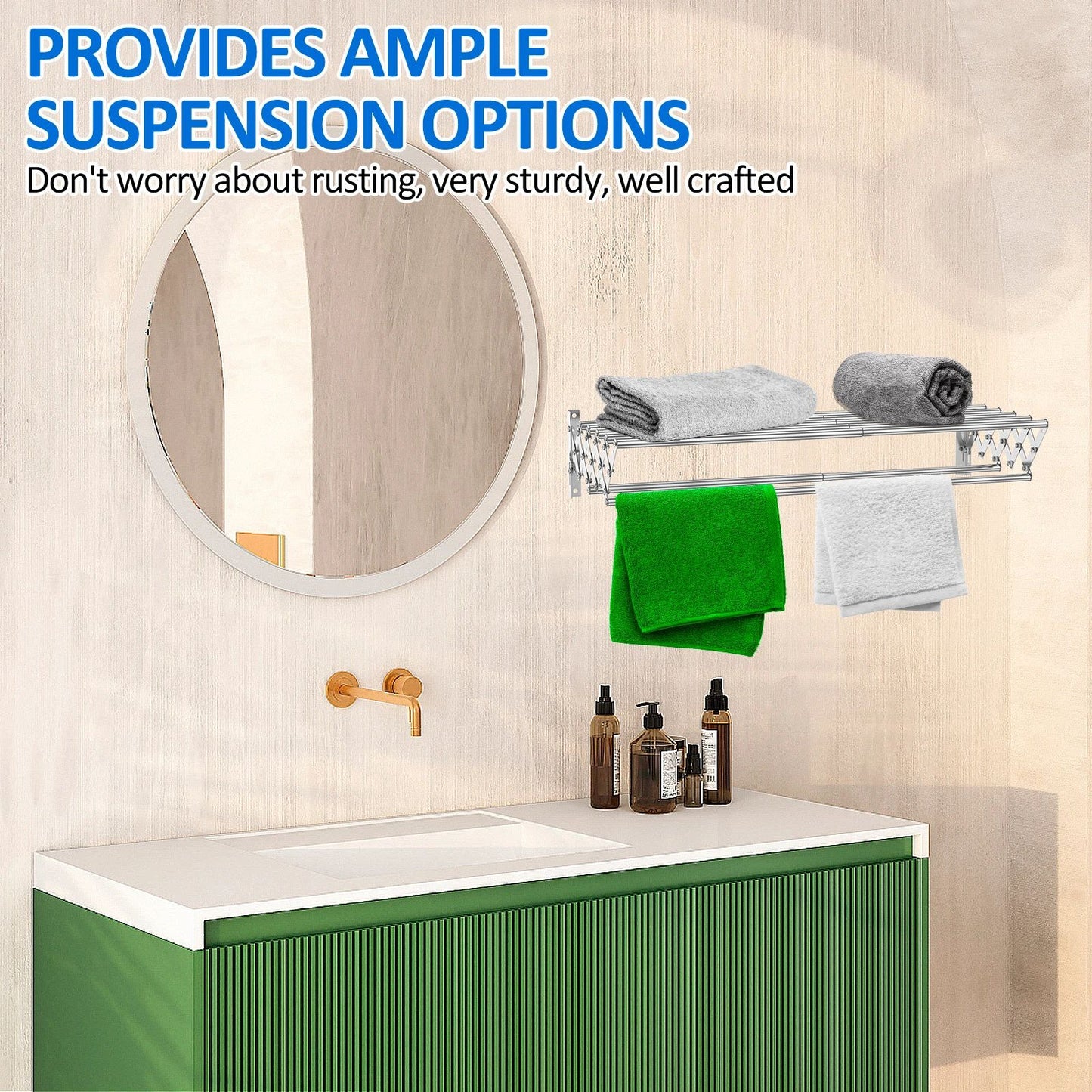 Retractable Wall Mounted Laundry Drying Rack