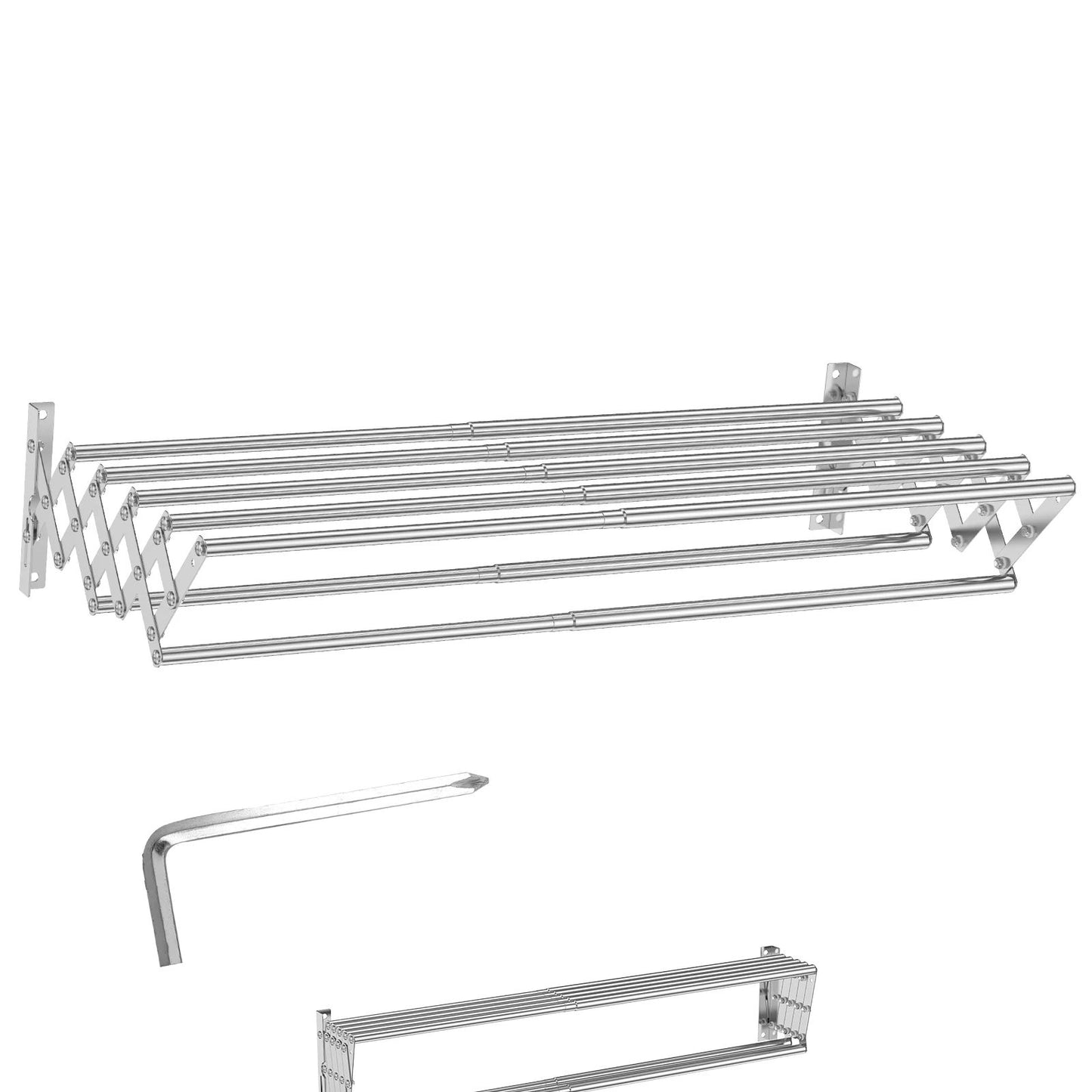 Retractable Wall Mounted Laundry Drying Rack