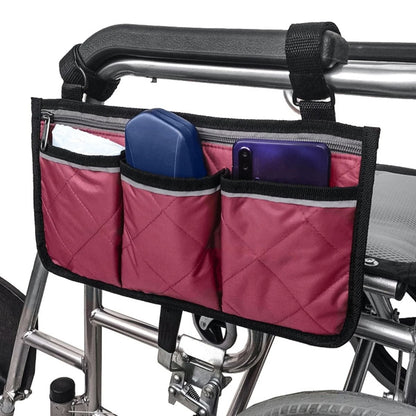 Wheelchair Side Armrest Storage and Hanging Bag
