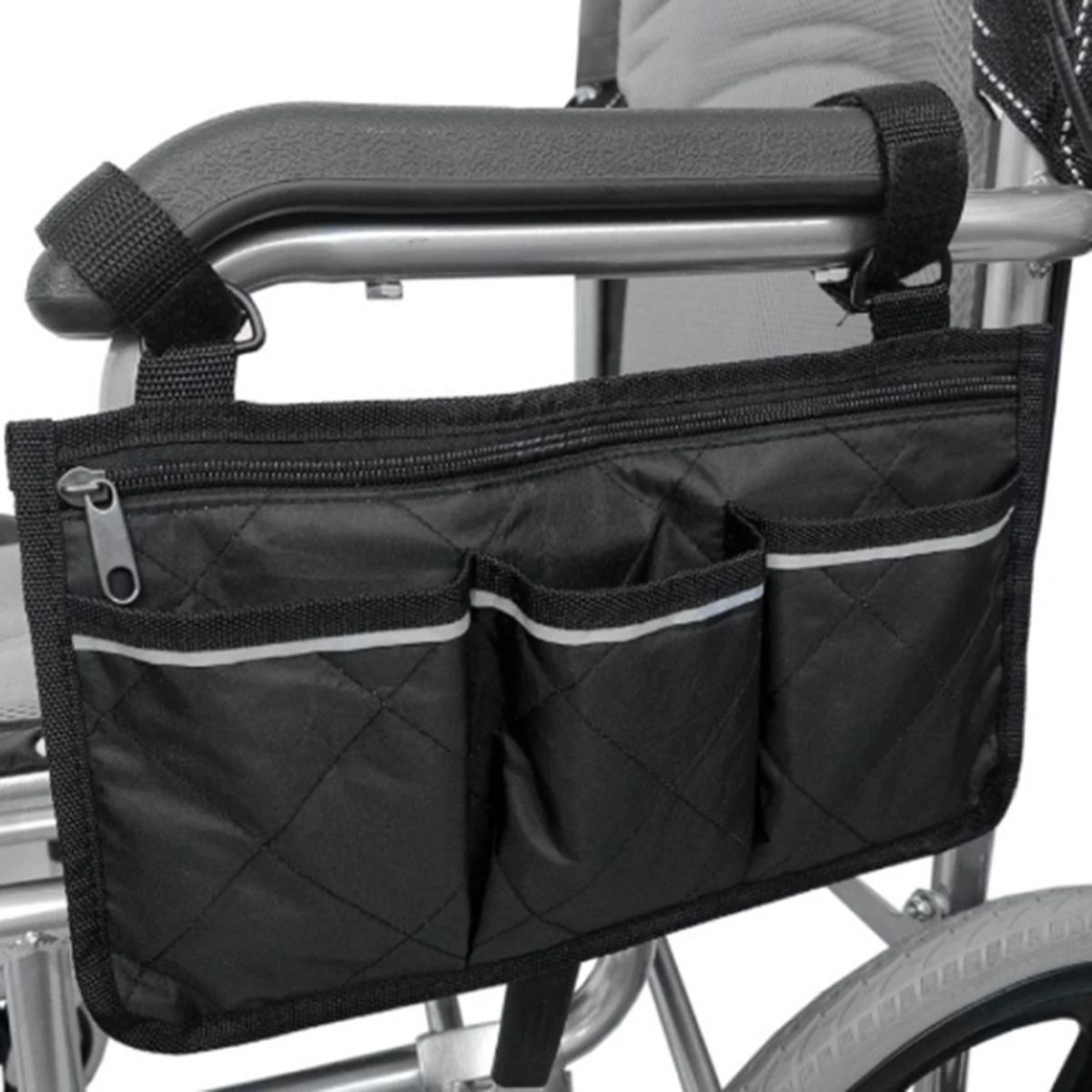 Wheelchair Side Armrest Storage and Hanging Bag