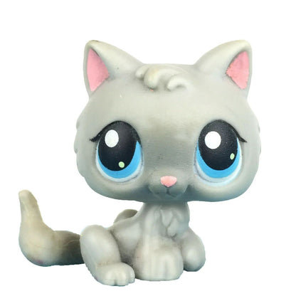 Mini LPS bobblehead figure Short-Hair Kitten Collectible Mini Pet Toy