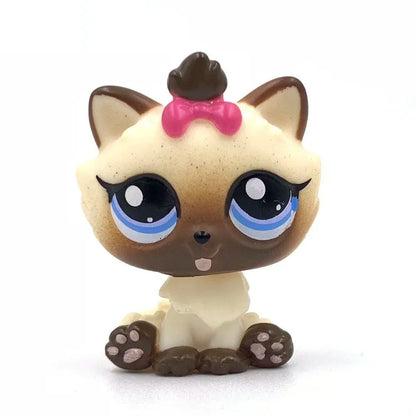 Mini LPS bobblehead figure Short-Hair Kitten Collectible Mini Pet Toy