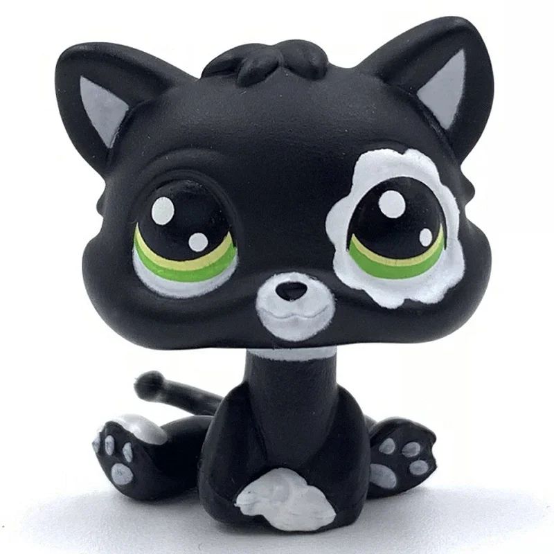 Mini LPS bobblehead figure Short-Hair Kitten Collectible Mini Pet Toy