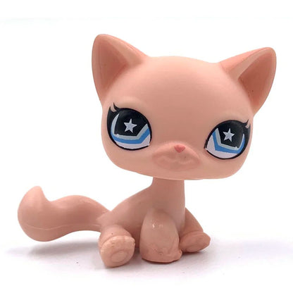 Mini LPS bobblehead figure Short-Hair Kitten Collectible Mini Pet Toy