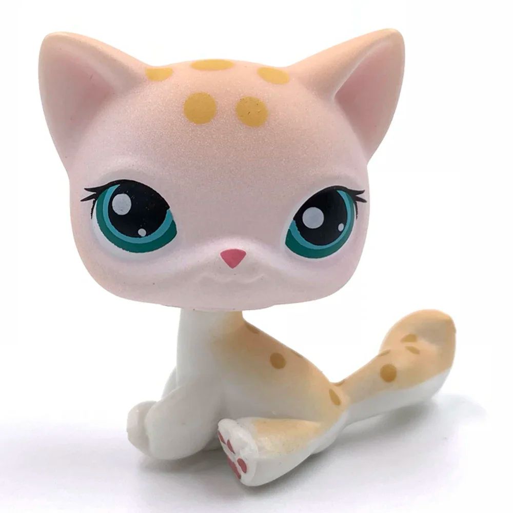 Mini LPS bobblehead figure Short-Hair Kitten Collectible Mini Pet Toy