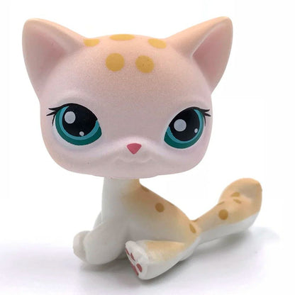 Mini LPS bobblehead figure Short-Hair Kitten Collectible Mini Pet Toy