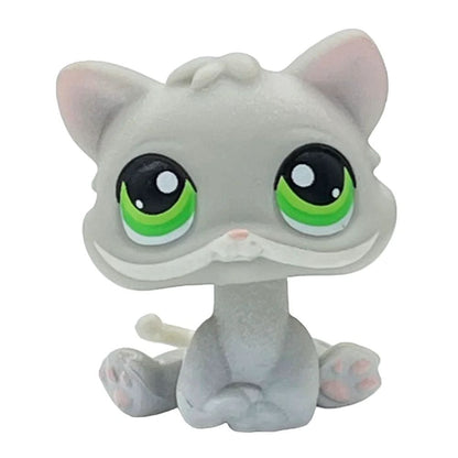 Mini LPS bobblehead figure Short-Hair Kitten Collectible Mini Pet Toy