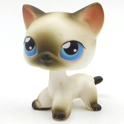 Mini LPS bobblehead figure Short-Hair Kitten Collectible Mini Pet Toy