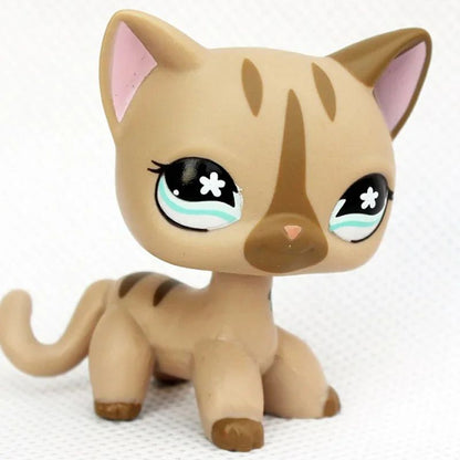 Mini LPS bobblehead figure Short-Hair Kitten Collectible Mini Pet Toy