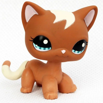 Mini LPS bobblehead figure Short-Hair Kitten Collectible Mini Pet Toy