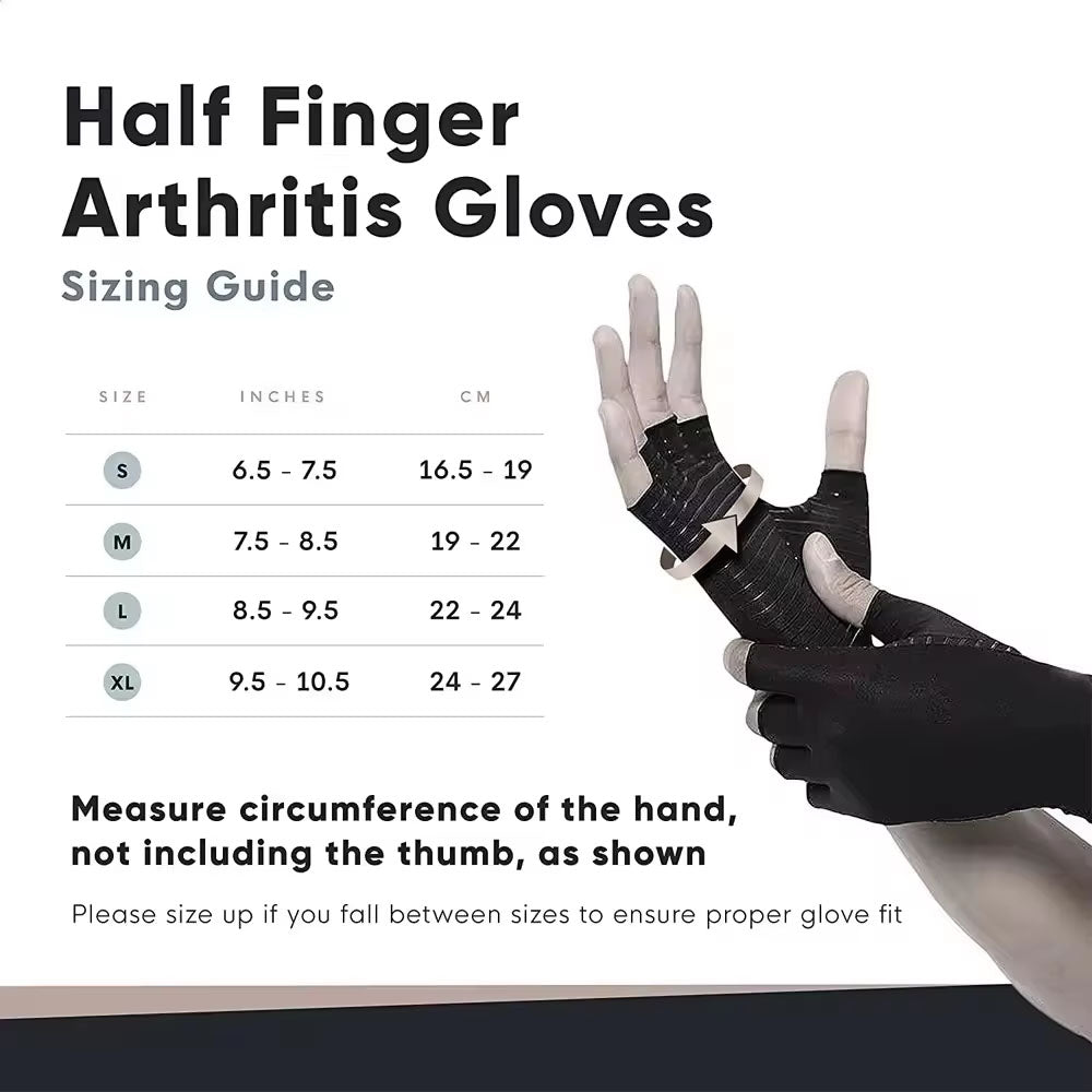 Copper Arthritis Compression Gloves for Pain Relief and Carpal Tunnel Support Full Finger Gloves for Tablets