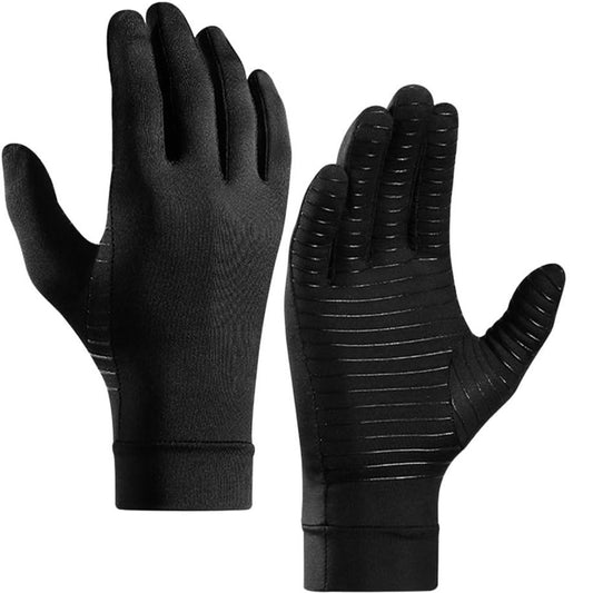 Copper Arthritis Compression Gloves for Pain Relief and Carpal Tunnel Support Full Finger Gloves for Tablets