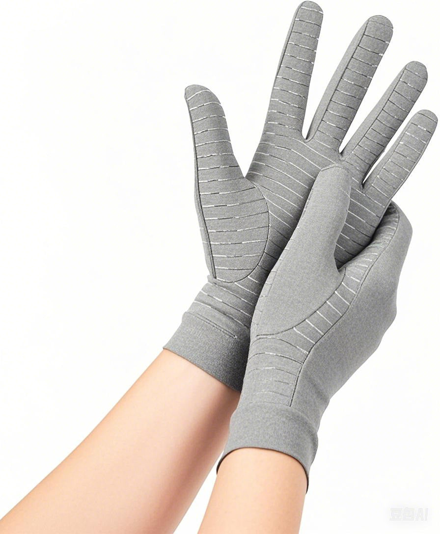 Copper Arthritis Compression Gloves for Pain Relief and Carpal Tunnel Support Full Finger Gloves for Tablets