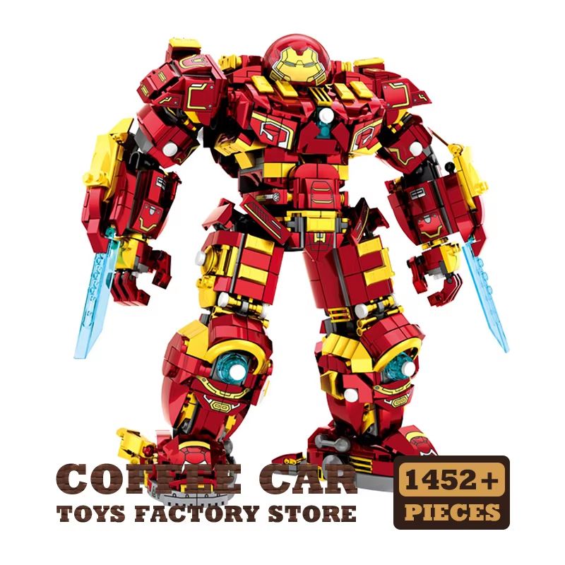 Superheroes Mecha DIY Robot Building Blocks Set 650+ Pieces