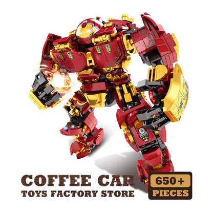 Superheroes Mecha DIY Robot Building Blocks Set 650+ Pieces