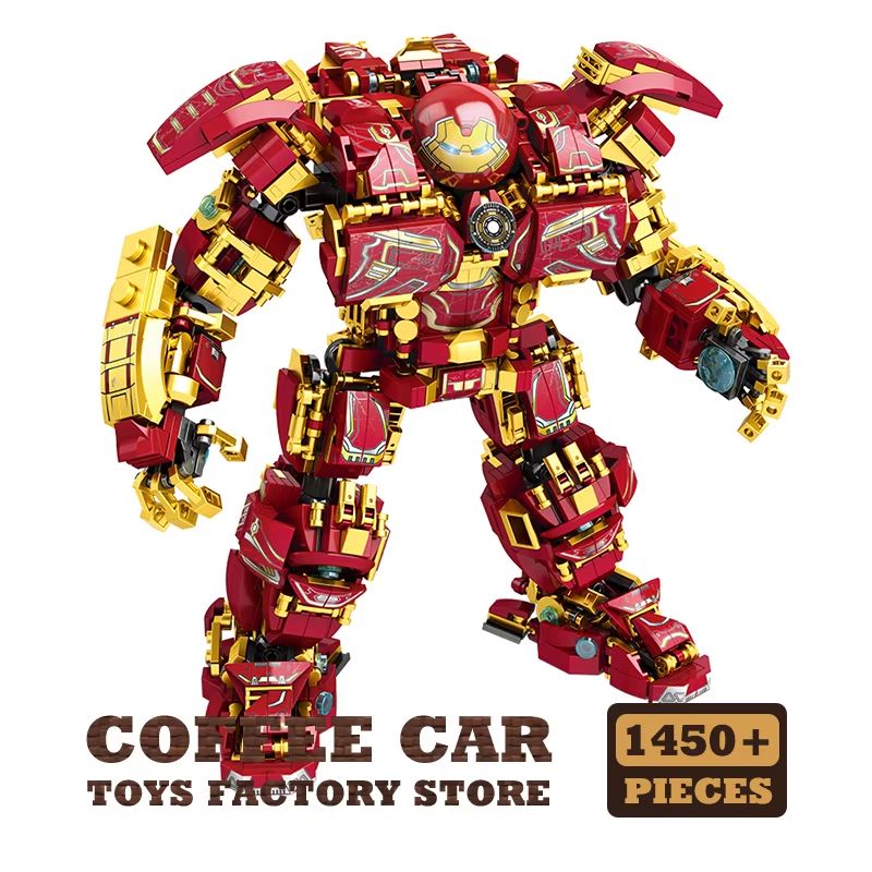 Superheroes Mecha DIY Robot Building Blocks Set 650+ Pieces