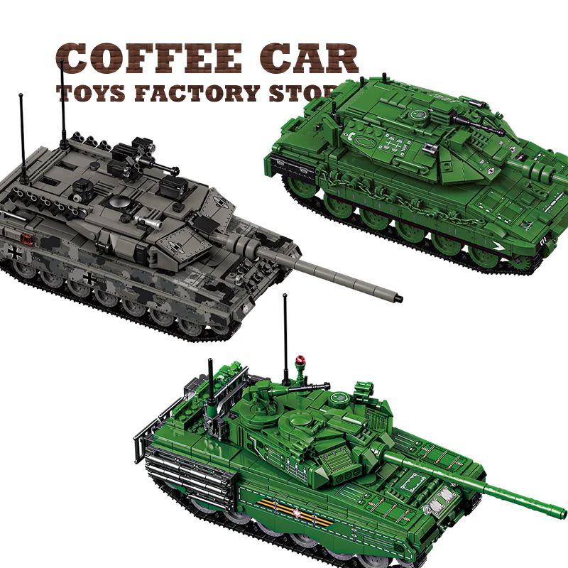 WW2 Military Tank Building Blocks Set Army Vehicle Model Toy for Kids and Collectors