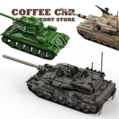 WW2 Military Tank Building Blocks Set Army Vehicle Model Toy for Kids and Collectors