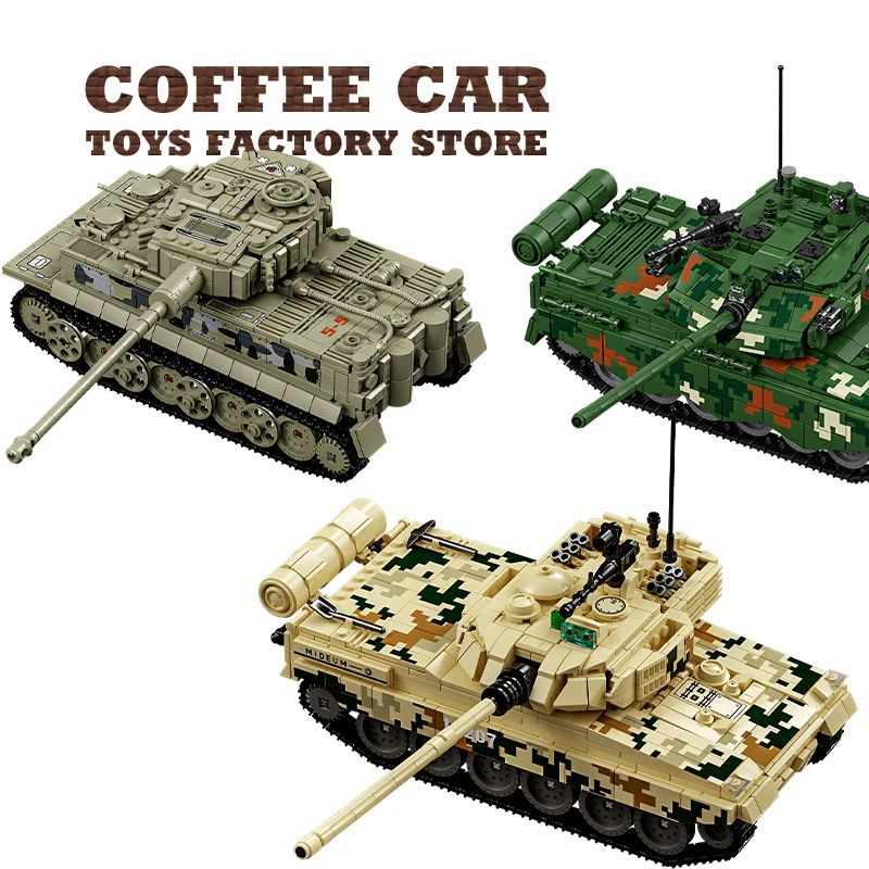 WW2 Military Tank Building Blocks Set Army Vehicle Model Toy for Kids and Collectors