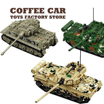 WW2 Military Tank Building Blocks Set Army Vehicle Model Toy for Kids and Collectors