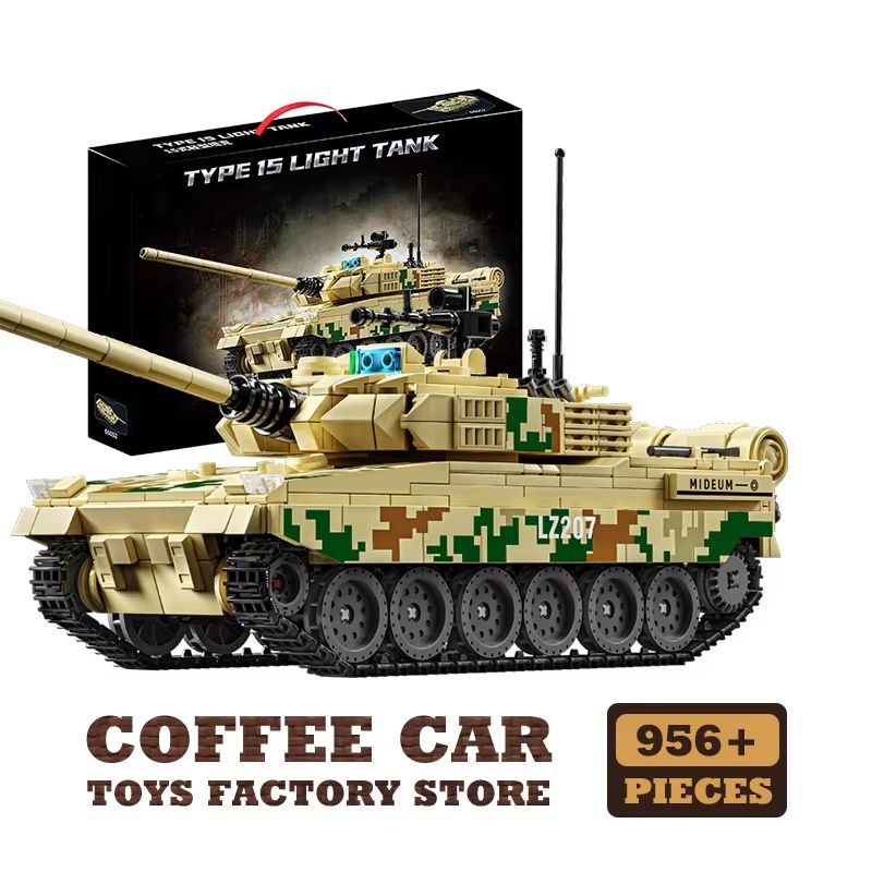 WW2 Military Tank Building Blocks Set Army Vehicle Model Toy for Kids and Collectors