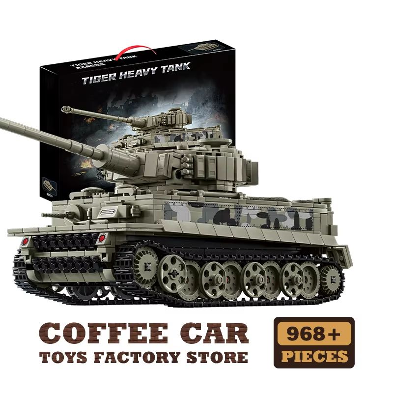WW2 Military Tank Building Blocks Set Army Vehicle Model Toy for Kids and Collectors
