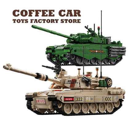 WW2 Military Tank Building Blocks Set Army Vehicle Model Toy for Kids and Collectors