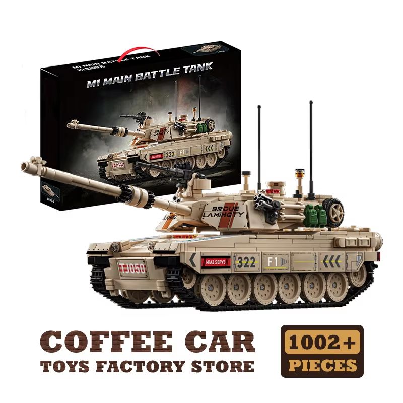 WW2 Military Tank Building Blocks Set Army Vehicle Model Toy for Kids and Collectors