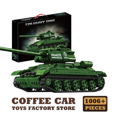 WW2 Military Tank Building Blocks Set Army Vehicle Model Toy for Kids and Collectors