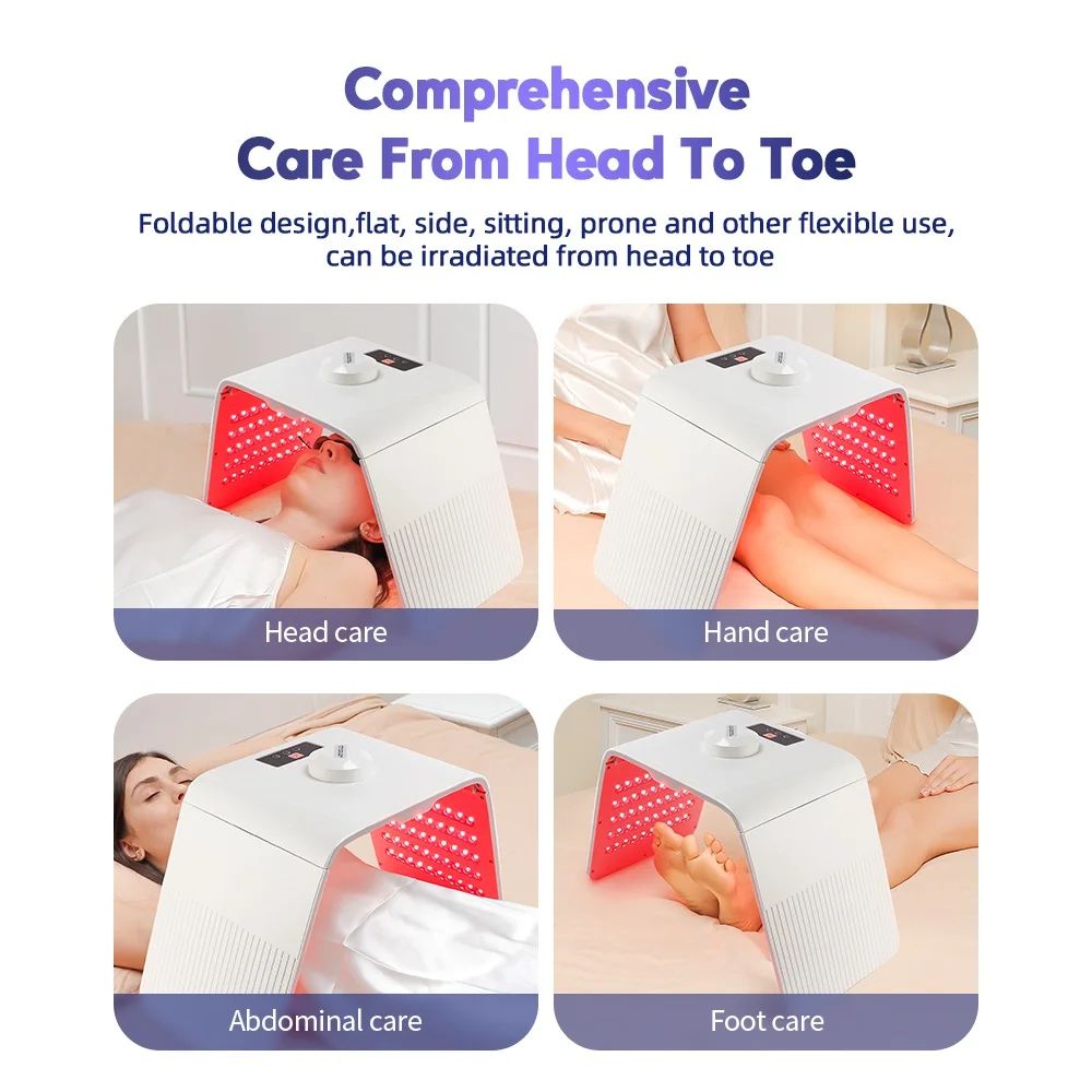 7-Color LED Light Therapy Skin Rejuvenation Device with PDT Nano Water Sprayer