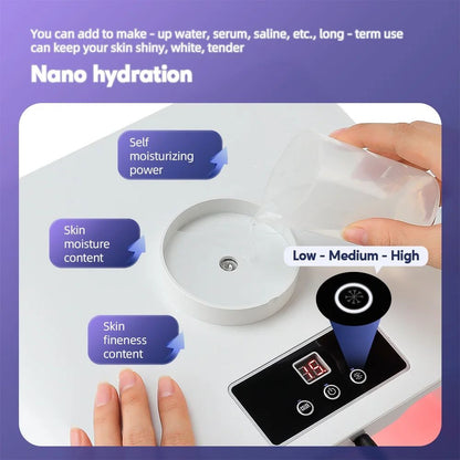 7-Color LED Light Therapy Skin Rejuvenation Device with PDT Nano Water Sprayer