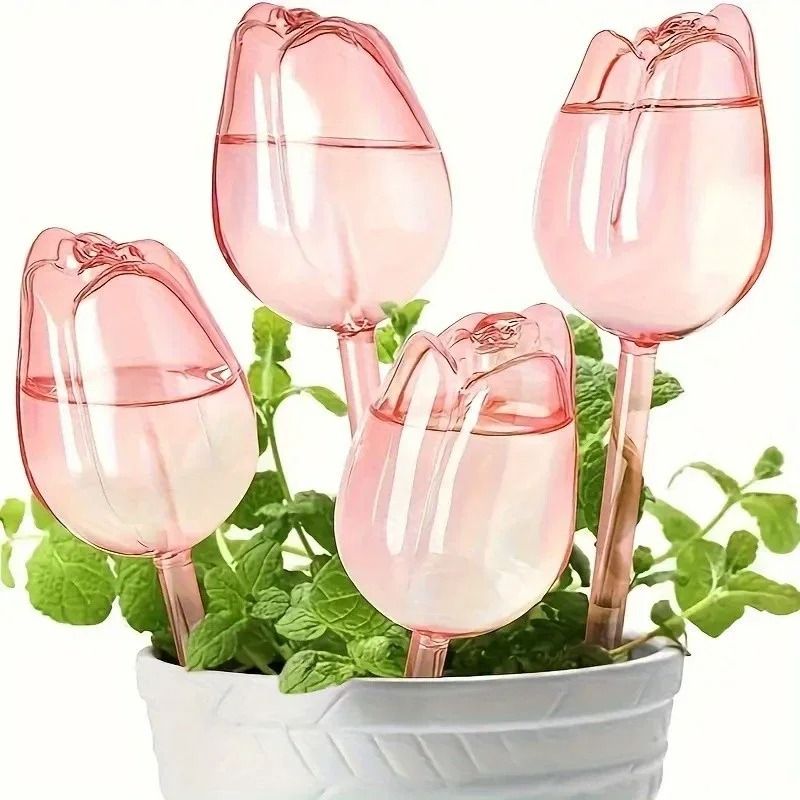Tulip Watering Globes for Plants – Automatic Self-Watering System for Indoor & Outdoor Use