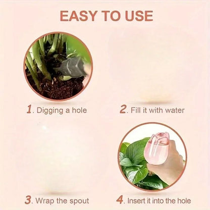 Tulip Watering Globes for Plants – Automatic Self-Watering System for Indoor & Outdoor Use