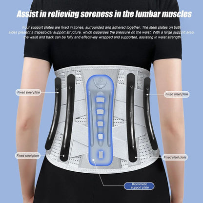 Premium Lumbar Support Belt – Back Brace for Lower Back Pain & Herniated Disc Relief