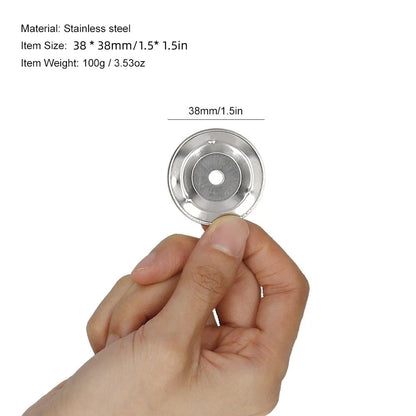 Double Row Tambourine Jingle Ring, Stainless Steel Drum Cymbal Ring