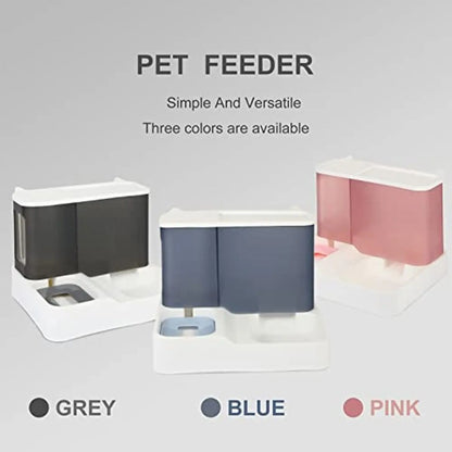 Automatic 2-in-1 Pet Feeder, Keep Your Cat and Dog Hydrated and Fed