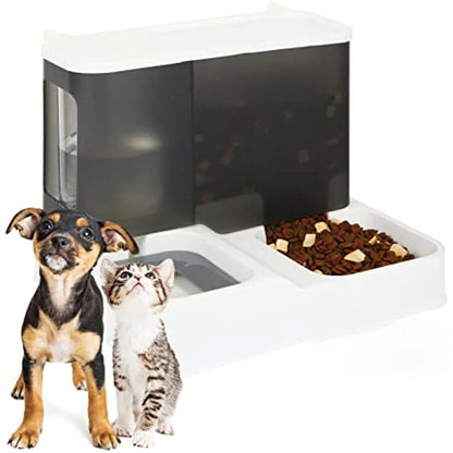 Automatic 2-in-1 Pet Feeder, Keep Your Cat and Dog Hydrated and Fed