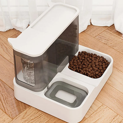 Automatic 2-in-1 Pet Feeder, Keep Your Cat and Dog Hydrated and Fed