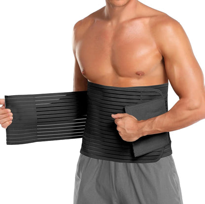 Adjustable Abdominal Binder for Men & Women Post Surgery Compression Wrap for Hernia & Abdomen Support