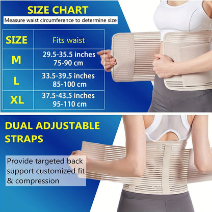 Adjustable Abdominal Binder for Men & Women Post Surgery Compression Wrap for Hernia & Abdomen Support